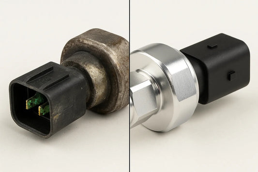 AircoMecanik druksensor voor auto-airconditioning diagnose