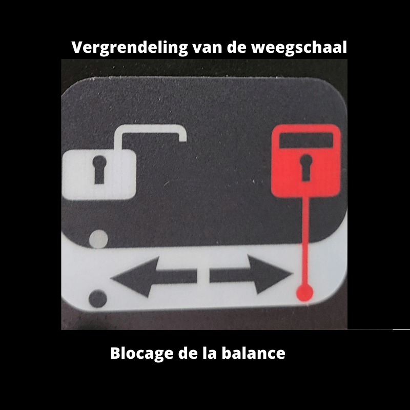Aircomecanik vergrendeling weegshaal topauto aircomachine